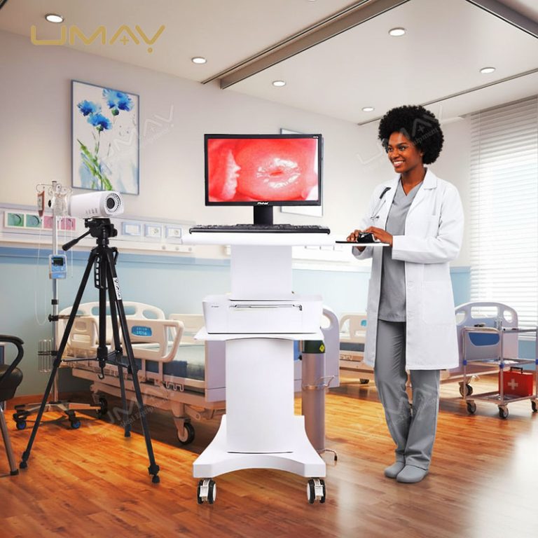 Trolley Video Colposcope System for Gynecological Examination and Cervical Screening-3