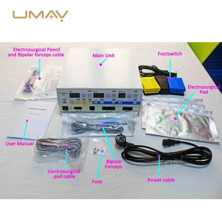 300W Electrosurgical Generator with Bipolar Cautery for Neurosurgery and Gynecology-7