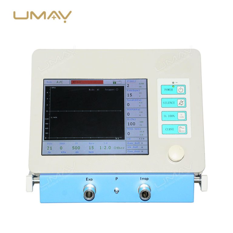 Advanced ICU Breathing Ventilator with Built in Air Compressor and Monitoring System-2
