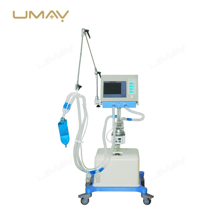 Advanced ICU Breathing Ventilator with Built in Air Compressor and Monitoring System-4