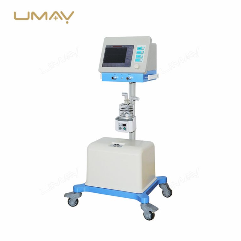 Advanced ICU Breathing Ventilator with Built in Air Compressor and Monitoring System-8