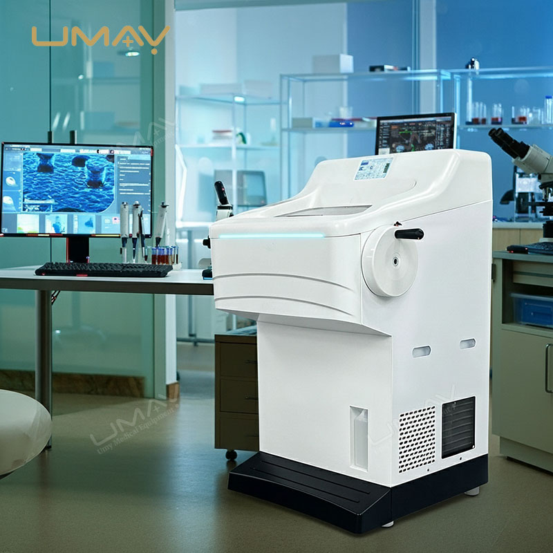 High Precision Cryostat Microtome for Frozen Tissue Sectioning in Clinical and Research Labs