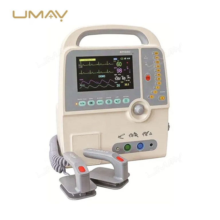 Biphasic Defibrillator Monitor with Manual Defibrillation and ECG for Medical Emergency-2