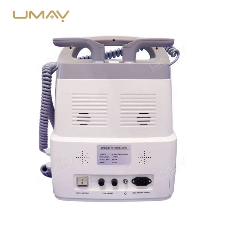 Biphasic Defibrillator Monitor with Manual Defibrillation and ECG for Medical Emergency-4