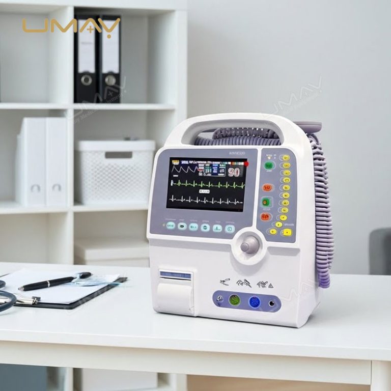 Biphasic Defibrillator Monitor with Manual Defibrillation and ECG for Medical Emergency-6