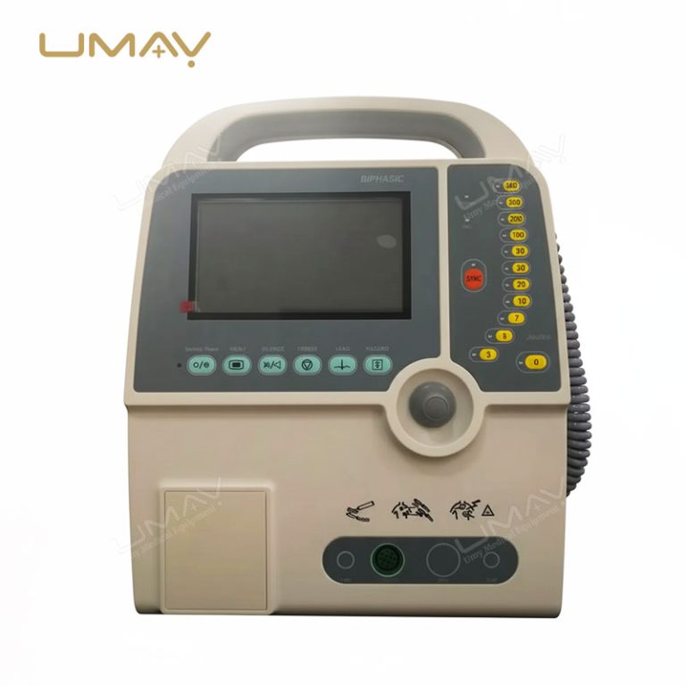 Defibrillator monitor with 7-inch display and advanced ECG capabilities-2