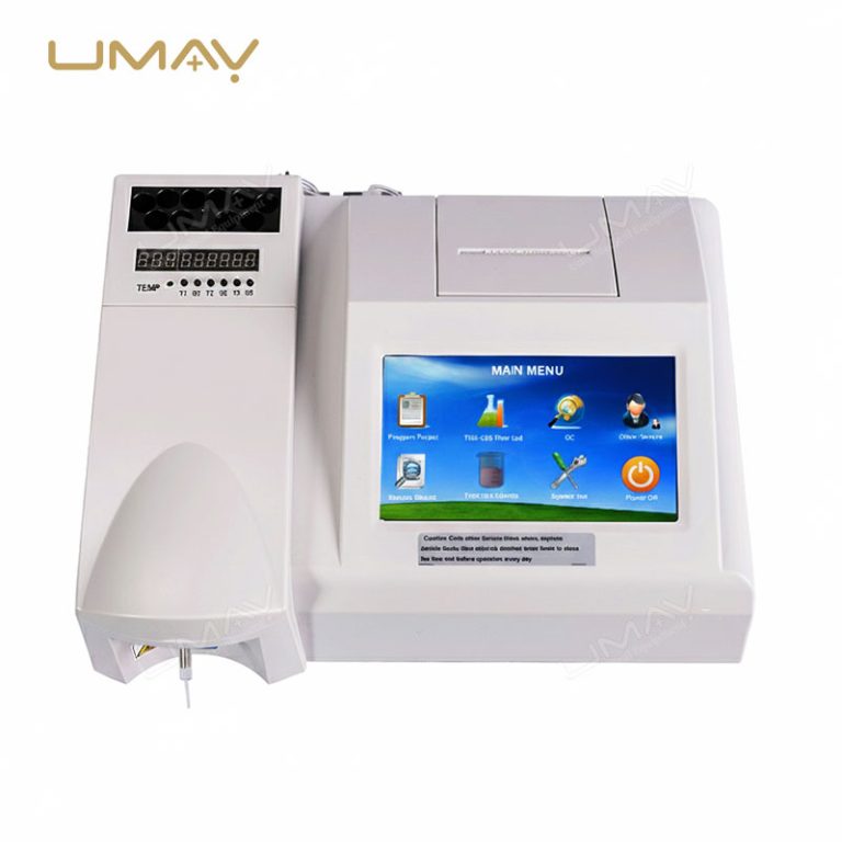 Semi Auto Chemistry Analyzer with Flow Cell and Cuvette Testing Modes