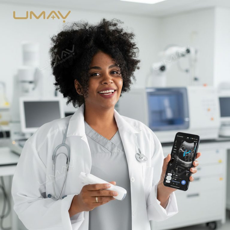 3-in-1 Portable Wireless Ultrasound with Linear and Convex Probes-8