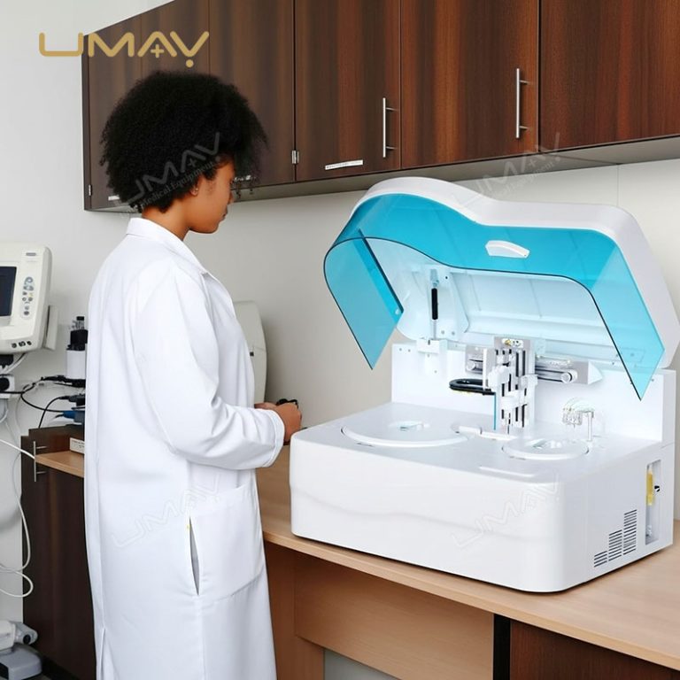 Auto Chemistry Analyzer With 150 Tests Per Hour Dual Reagent Peltier Cooling-06