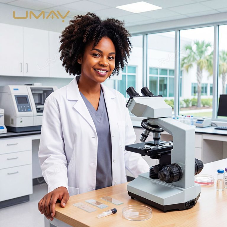 Binocular Biological Microscope With Achromatic Objectives And Adjustable Halogen Illumination-1