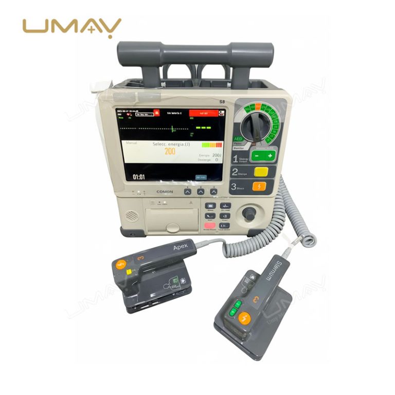COMEN S8 Defibrillator Monitor with AED Pacing and Biphasic BTE Waveform-02