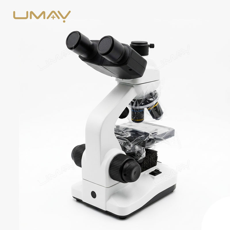 Compound Lab Microscope With Digital Screen Upper And Lower LED Light Source