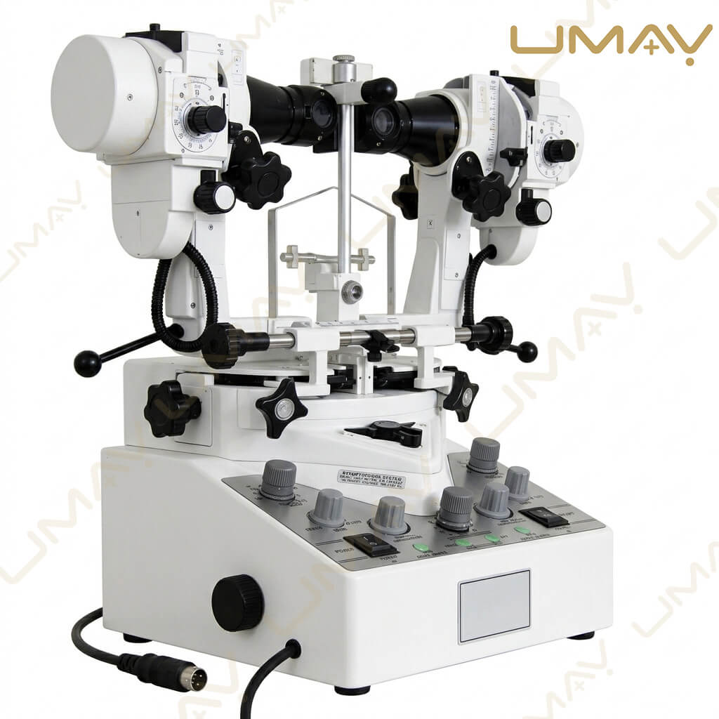 Ophthalmic Synoptophore Major Amblyoscope | High-Precision Orthoptic Equipment for Strabismus Diagnosis, Amblyopia Therapy, Binocular Single Vision Assessment, & Ocular Motility Testing with Standard Diagnostic Slides