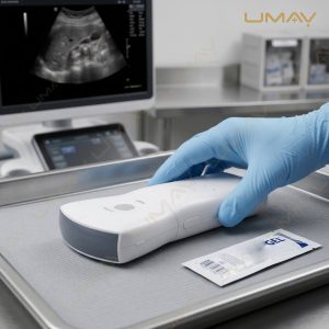Handheld Wireless Ultrasound Probe Preparation