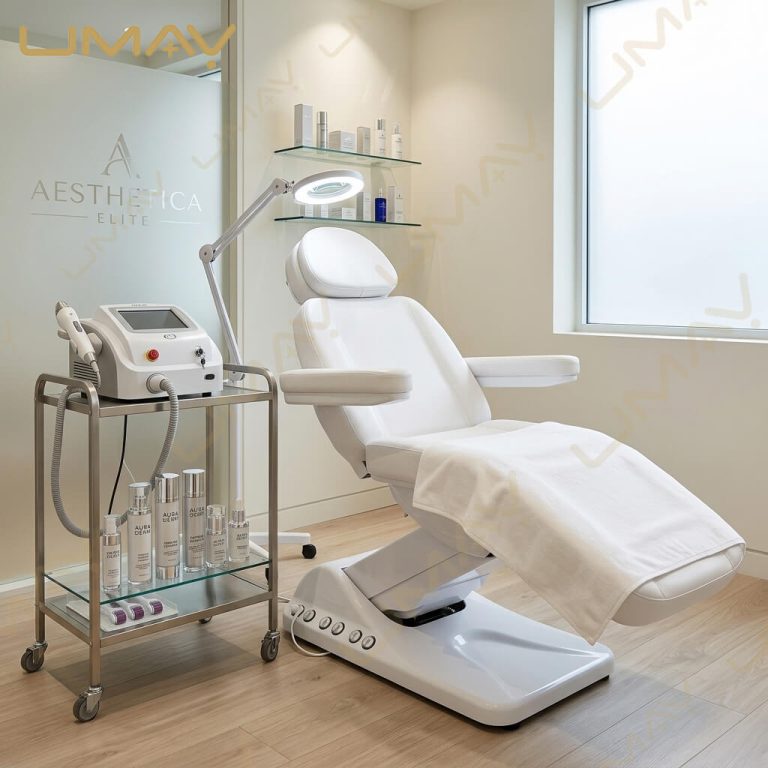 Professional Electric Medical Spa Chair Setup