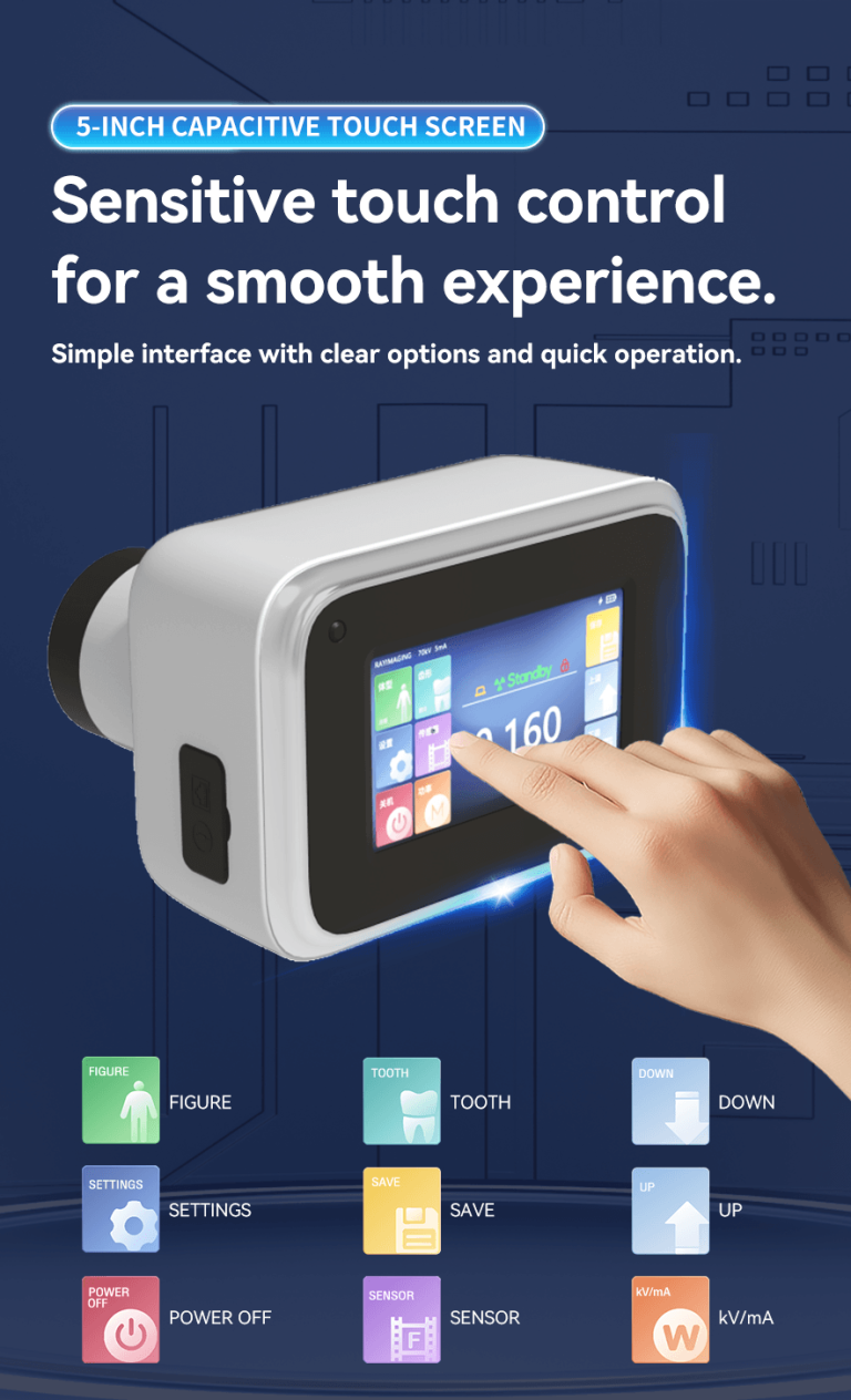 Touchscreen Handheld Dental X-Ray Control Interface