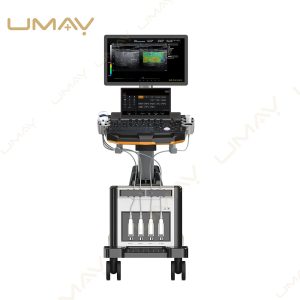 Front View Dual Screen Trolley Ultrasound System