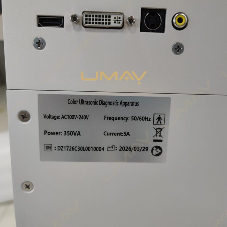 Color Ultrasonic Diagnostic Apparatus Specifications Label