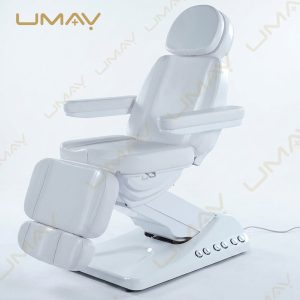 Motorized White Aesthetic Examination Chair