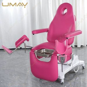 Electric Gynecological Chair with Stainless Steel Tray