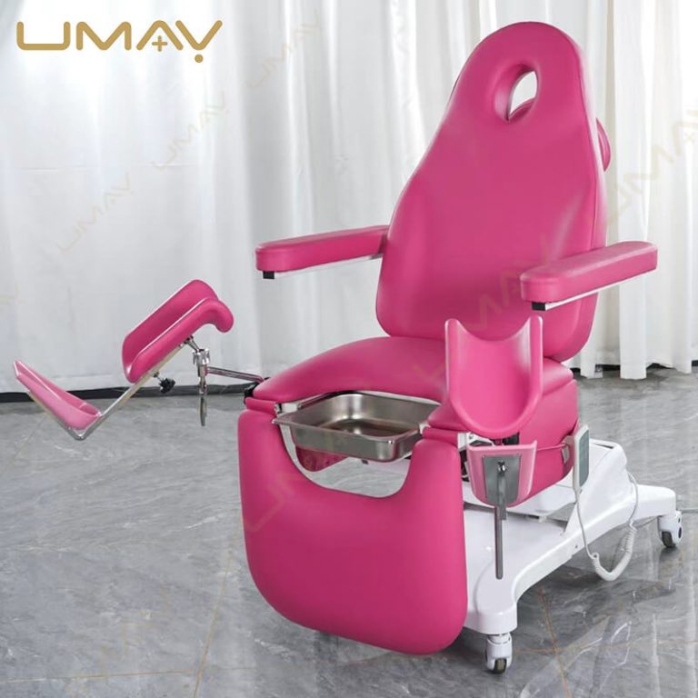 Electric Gynecological Chair with Stainless Steel Tray