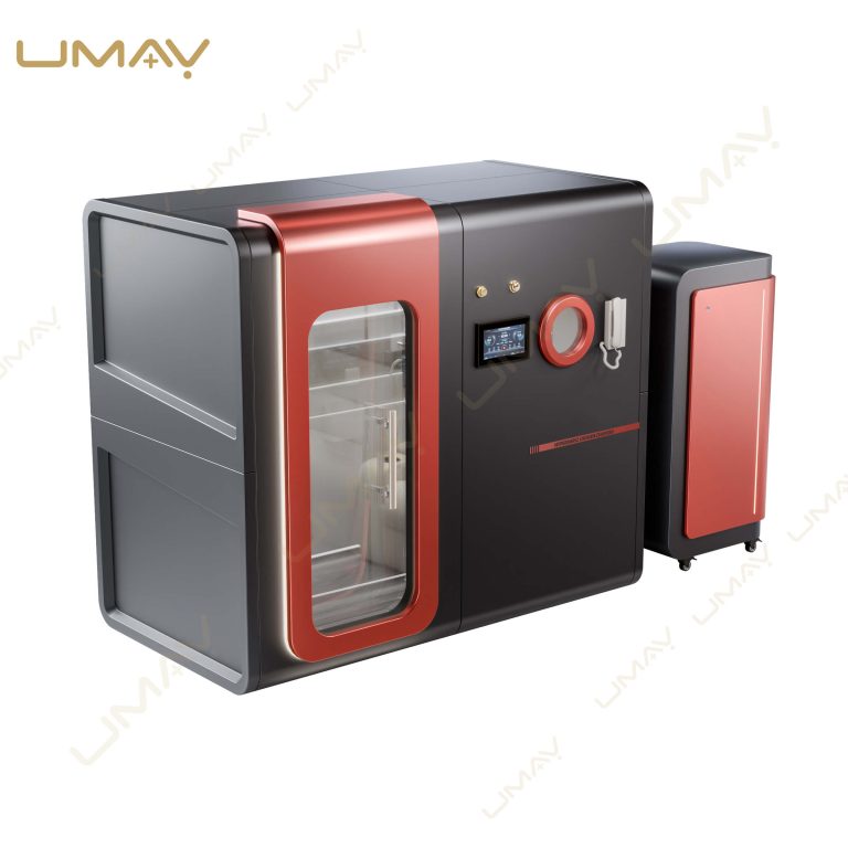 luxury single-person hyperbaric oxygen chamber in elegant ivory and metallic gold with a smart control panel.