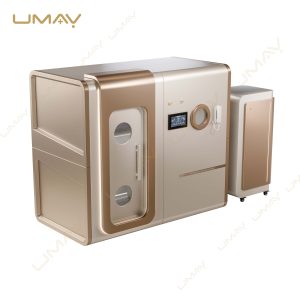 Luxury Single Person Hyperbaric Oxygen Chamber Ivory Gold