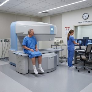 Patient Preparation for Open MRI Procedure