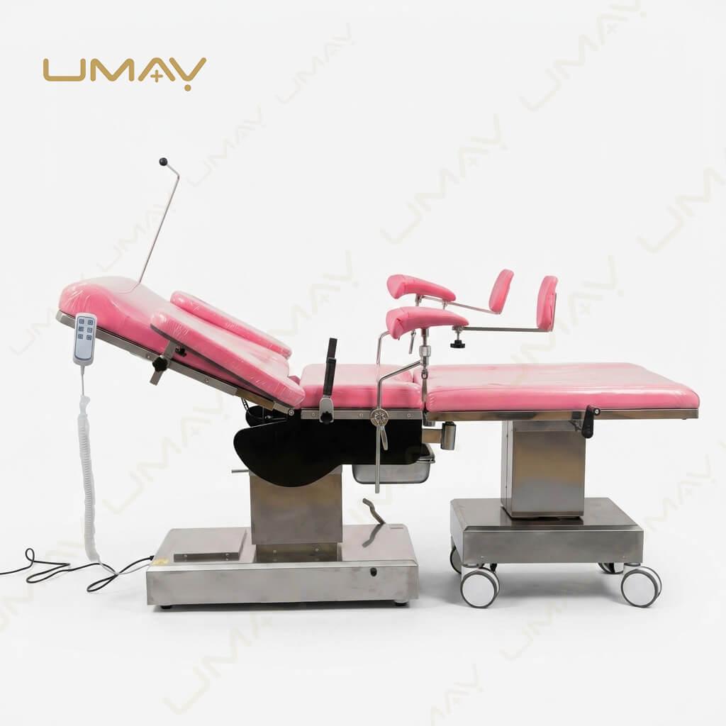 Electric Gynecological Examination Table Obstetric Delivery Bed for Hospital Maternity Clinic Women Healthcare and Gynecology Surgery