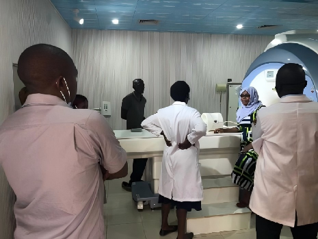 Staff Training on MRI Scanner Operation