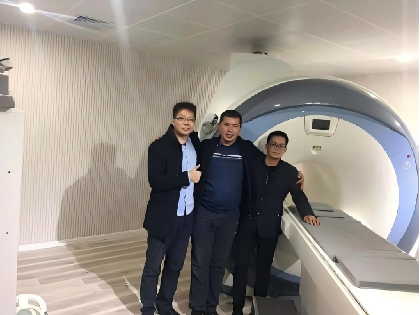 Field Engineers at MRI Equipment Installation