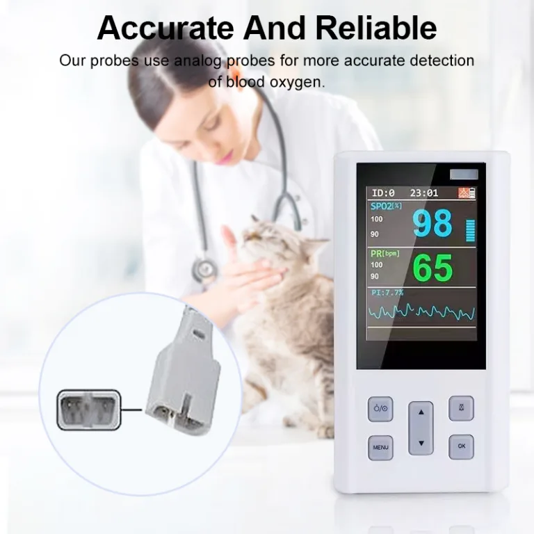 Veterinary Handheld Pulse Oximeter for Felines
