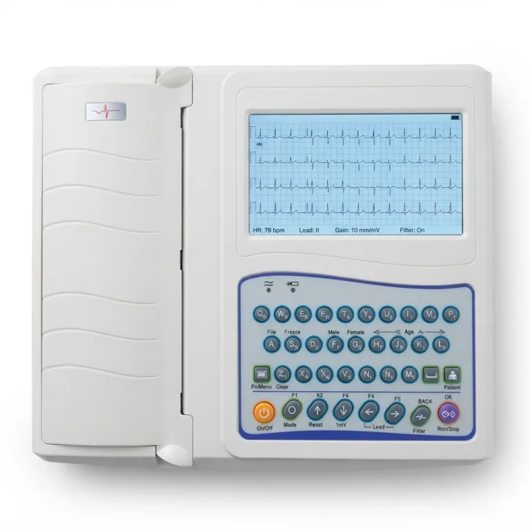 High-Resolution ECG Waveform Display Monitor